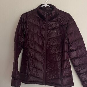 Eddie Bauer Women's Dark Plum Puffer Jacket